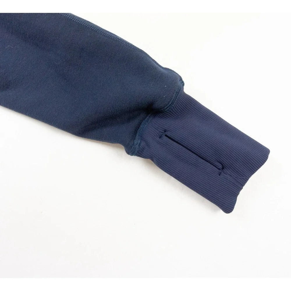 Lululemon Sweatshirt Womens 4 Blue Hoodie Full Zip Stretch Sweater Outdoors